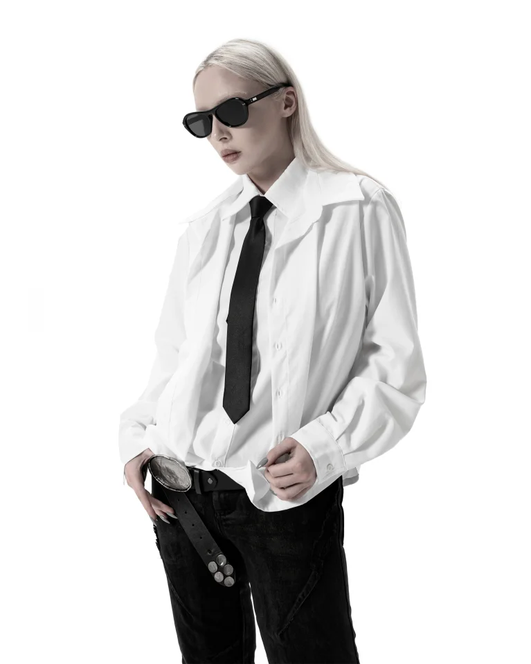Двойная Рубашка VICESEASON Natrolite White