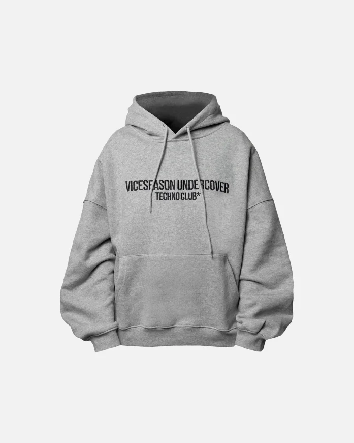 Худи VICESEASON Techno Club Gray