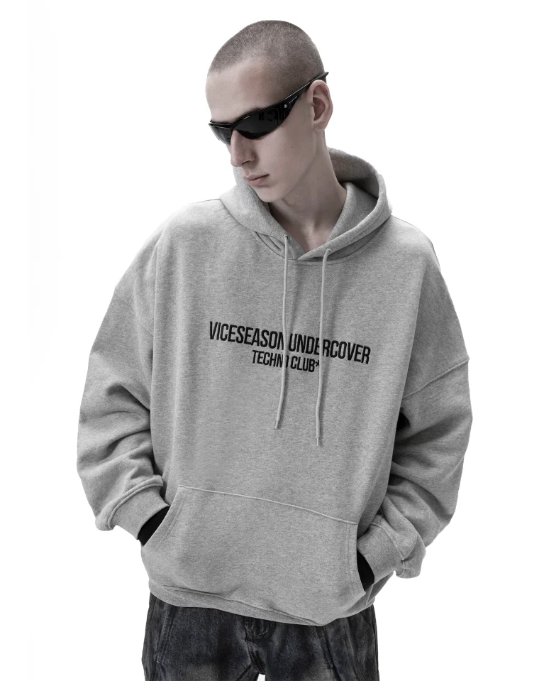 Худи VICESEASON Techno Club Gray