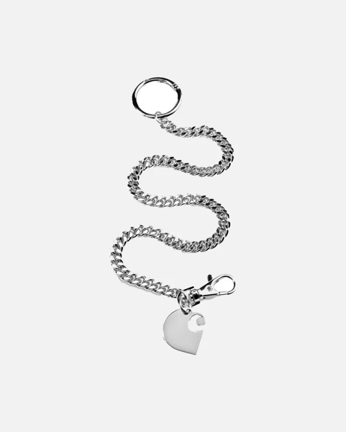 Брелок CARHARTT WIP Cuban Link Keychain Silver