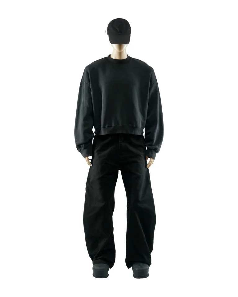 Свитшот Gleb Kostin .Solutions Loose Sweatshirt Black