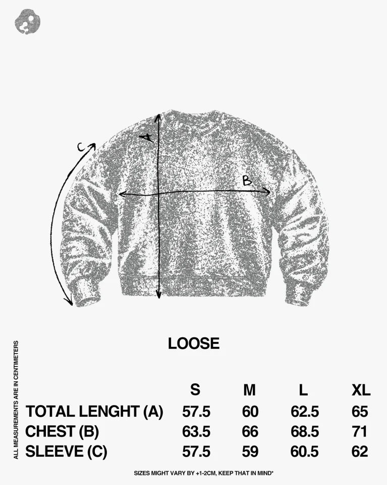 Свитшот Gleb Kostin .Solutions Loose Sweatshirt Black