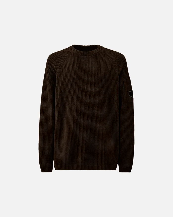 Свитер C.P. Company Chenille Crewneck Lens Black