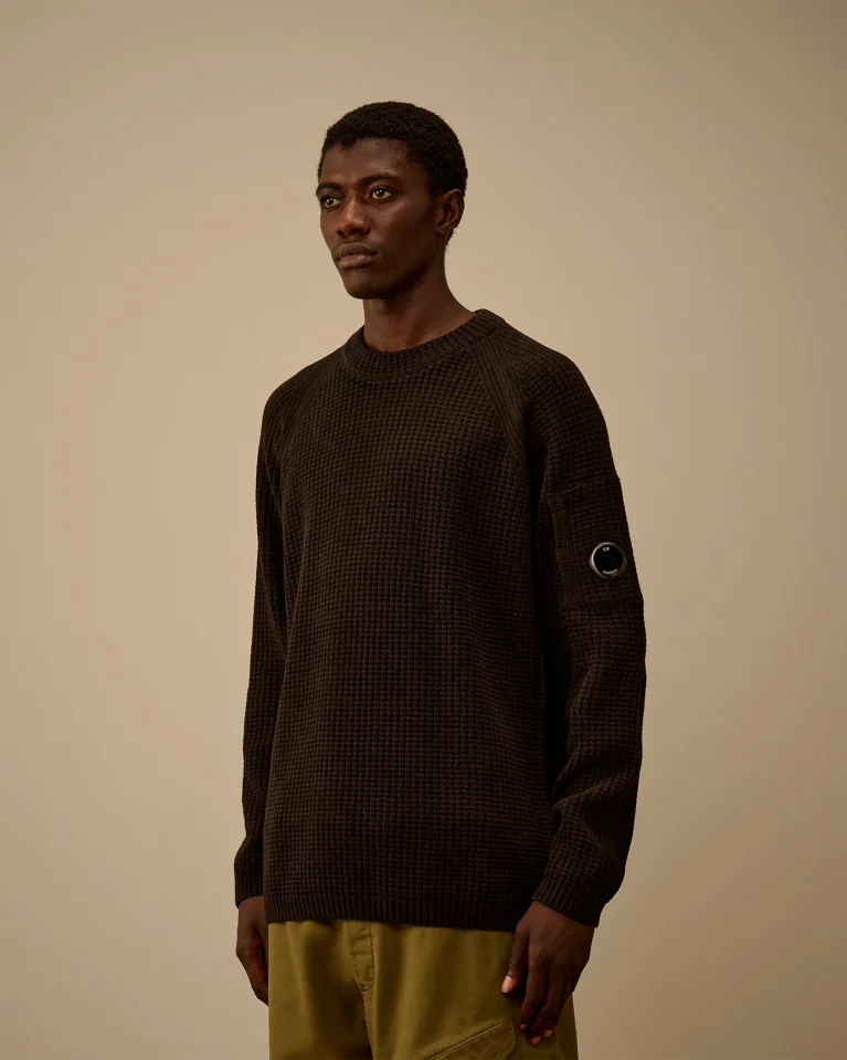 Свитер C.P. Company Chenille Crewneck Lens Black