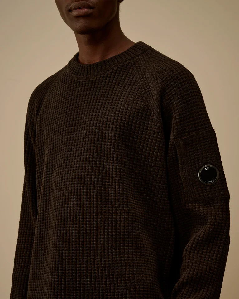 Свитер C.P. Company Chenille Crewneck Lens Black