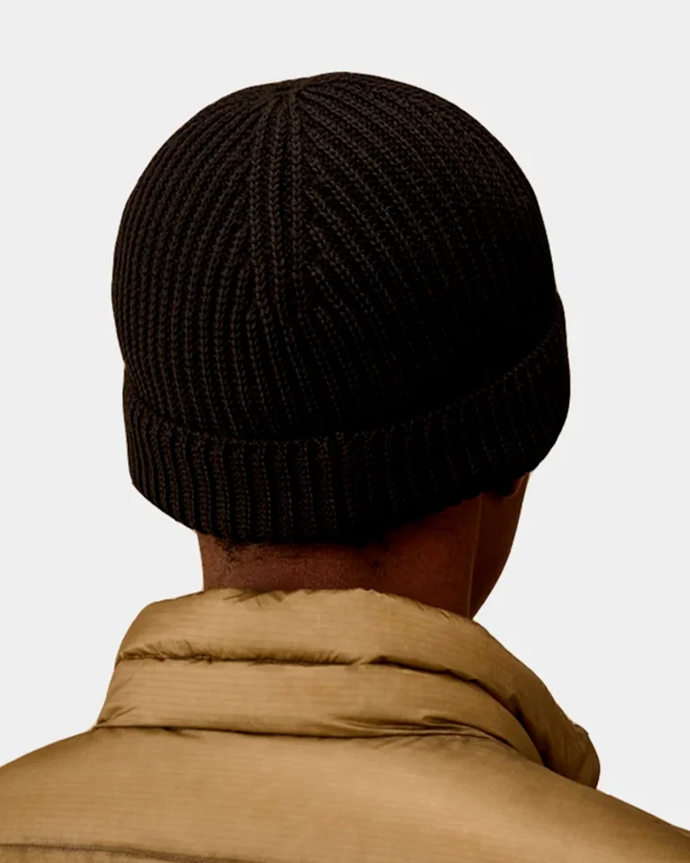 Шапка C.P. Company Extrafine Merino Fisherman Beanie Black