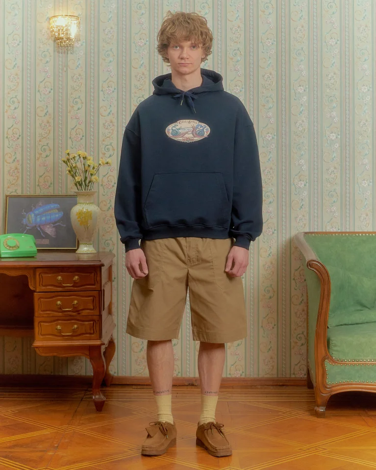 Худи CALLED A GARMENT Snail Clash Blue