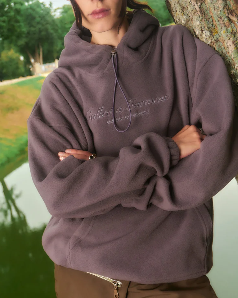 Худи CALLED A GARMENT Classic Cg Grey Purple