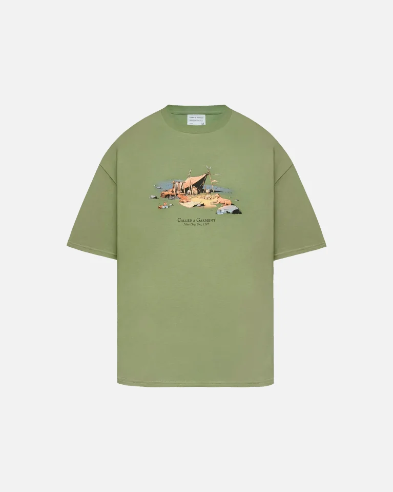Футболка CALLED A GARMENT Occult Hike Green